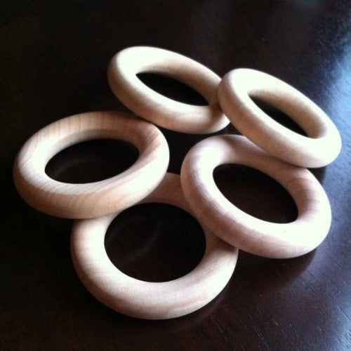 Untreated Beech Hardwood Rings: 2.5 in – Alexa Organics LLC - Natural Baby  Products